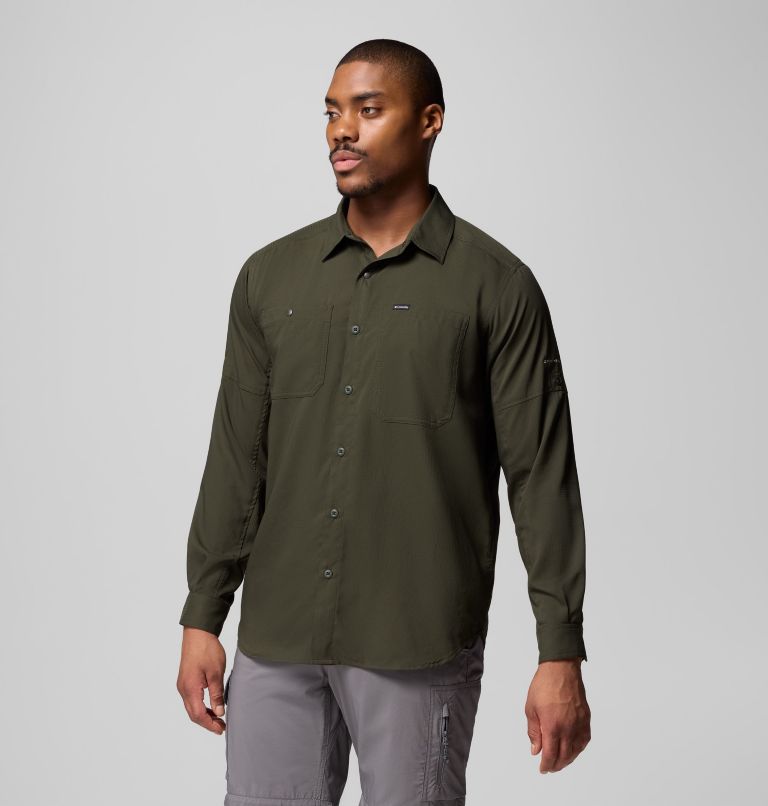 Men's Silver Ridge Utility Lite Long Sleeve Shirt, Color: Greenscape, image 4