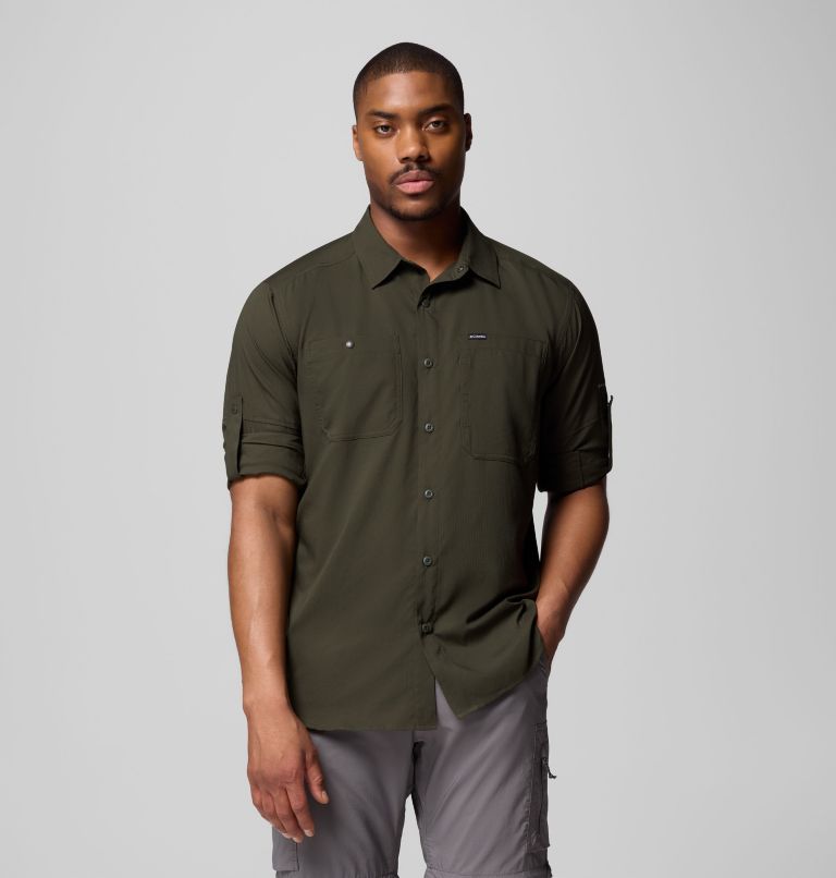 Men's Silver Ridge Utility Lite Long Sleeve Shirt, Color: Greenscape, image 5
