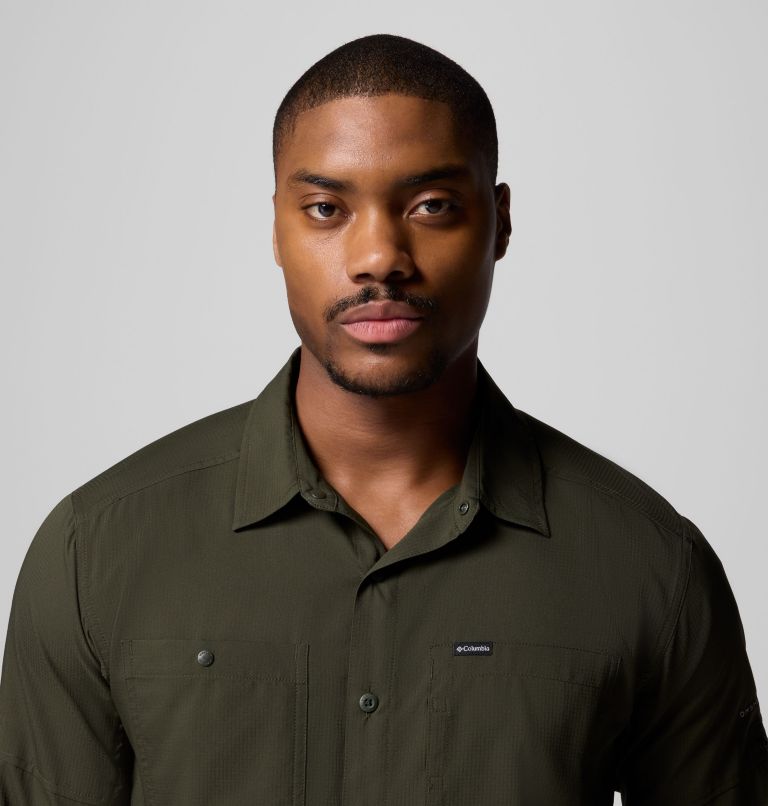 Men's Silver Ridge Utility Lite Long Sleeve Shirt, Color: Greenscape, image 7
