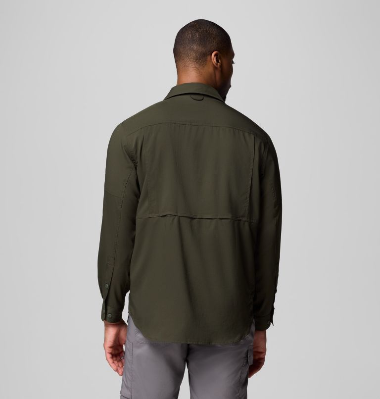 Men's Silver Ridge Utility Lite Long Sleeve Shirt, Color: Greenscape, image 3
