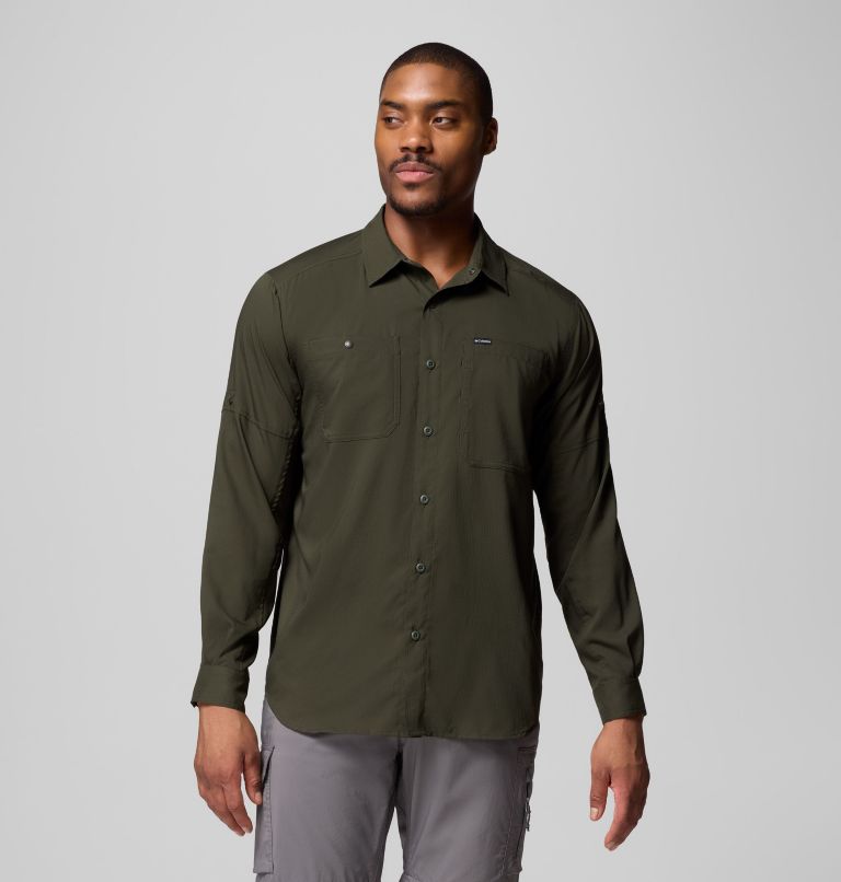 Men's Silver Ridge Utility Lite Long Sleeve Shirt, Color: Greenscape, image 1