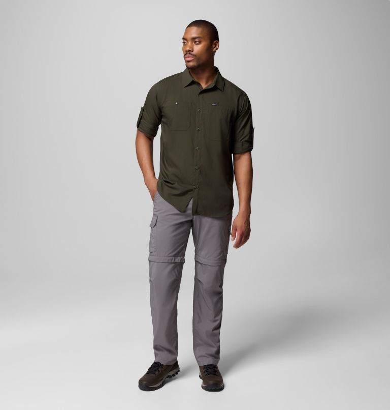 Men's Silver Ridge Utility Lite Long Sleeve Shirt, Color: Greenscape, image 2