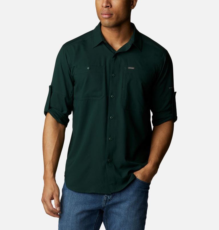 Men's Silver Ridge Utility Lite Long Sleeve Shirt - Tall, Color: Spruce, image 7