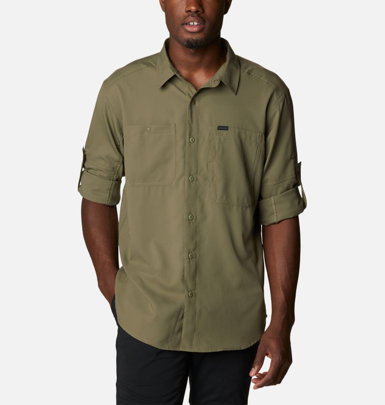 Men's Silver Ridge Utility Lite Long Sleeve Shirt, Color: Stone Green, image 6