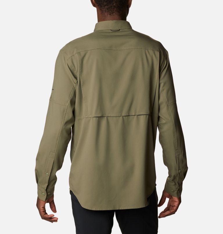 Men's Silver Ridge Utility Lite Long Sleeve Shirt, Color: Stone Green, image 2