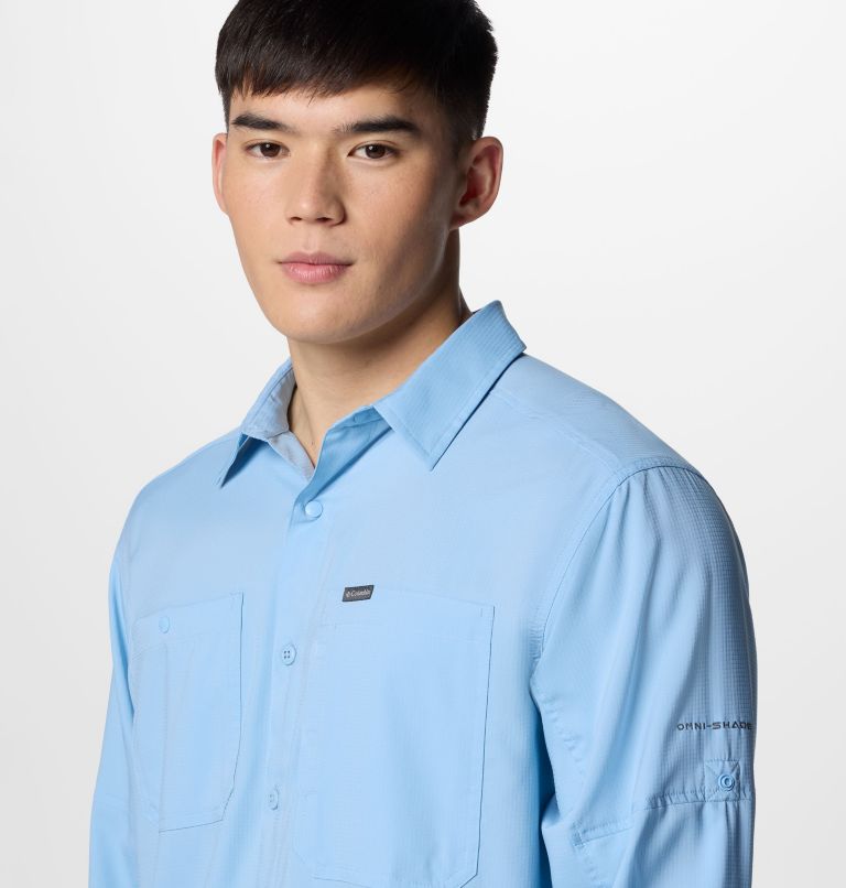 Men's Silver Ridge Utility Lite Shirt, Color: Ripple Blue, image 4