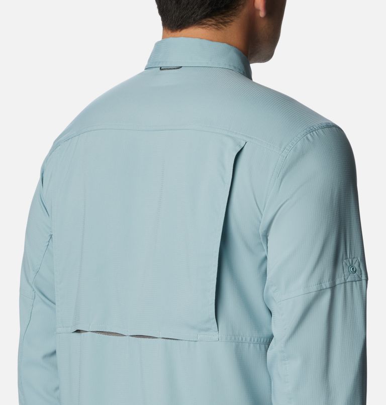 Men's Silver Ridge Utility Lite Long Sleeve Shirt, Color: Stone Blue, image 5