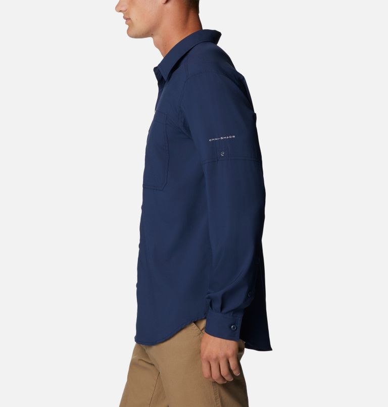 Thumbnail: Men's Silver Ridge Utility Lite Long Sleeve Shirt, Color: Collegiate Navy, image 3