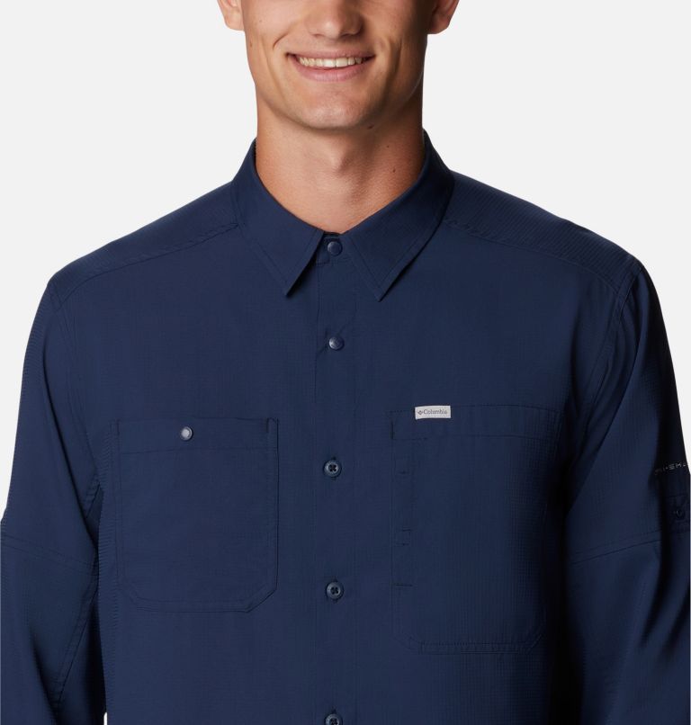 Men's Silver Ridge Utility Lite Long Sleeve Shirt, Color: Collegiate Navy, image 4