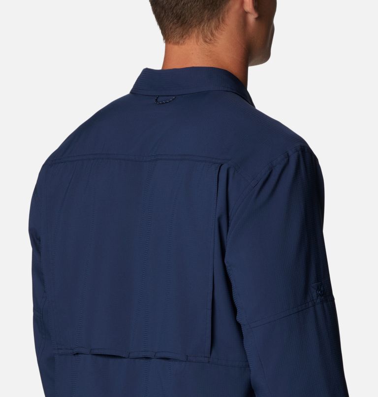 Thumbnail: Men's Silver Ridge Utility Lite Long Sleeve Shirt, Color: Collegiate Navy, image 5