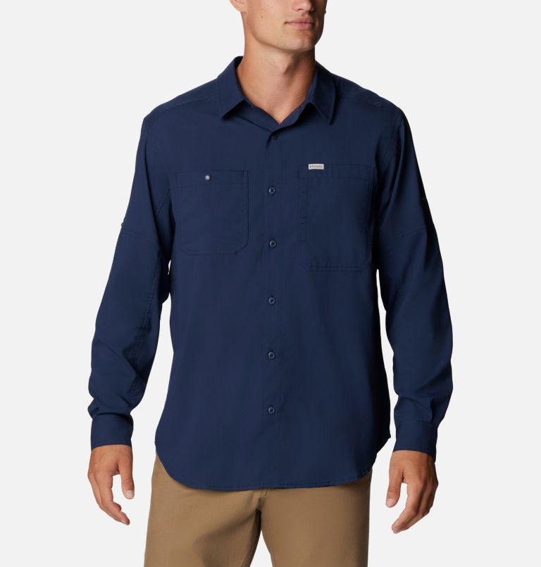 Men's Silver Ridge Utility Lite Long Sleeve Shirt, Color: Collegiate Navy, image 1