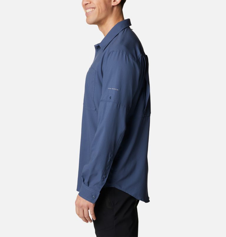 Men's Silver Ridge Utility Lite Long Sleeve Shirt, Color: Dark Mountain, image 3