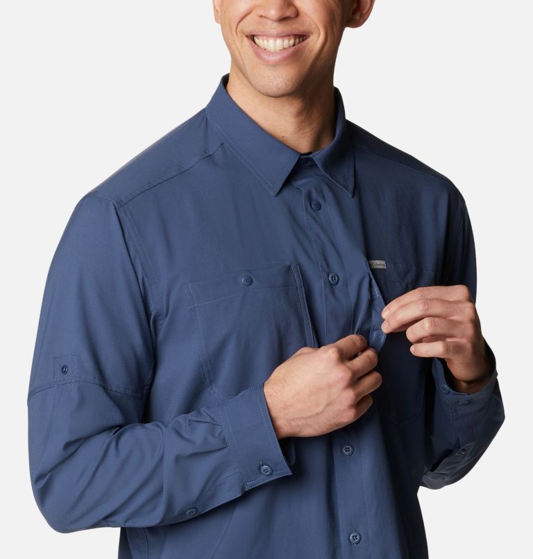 Men's Silver Ridge Utility Lite Long Sleeve Shirt, Color: Dark Mountain, image 5