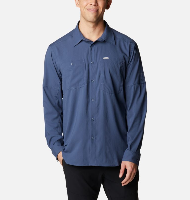Thumbnail: Men's Silver Ridge Utility Lite Long Sleeve Shirt, Color: Dark Mountain, image 1