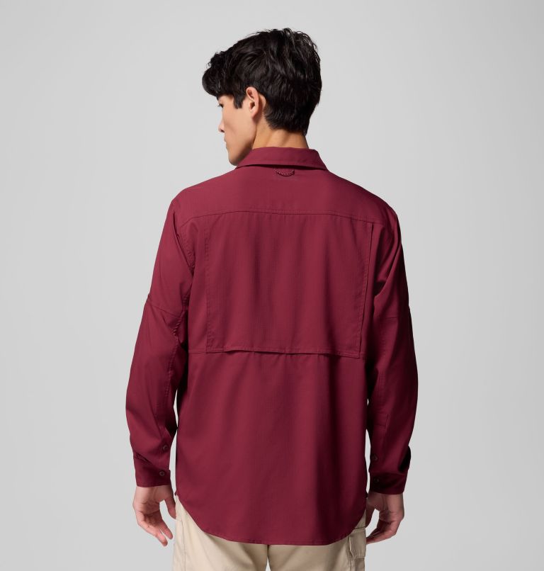 Men's Silver Ridge Utility Lite Long Sleeve Shirt, Color: Rich Wine, image 3