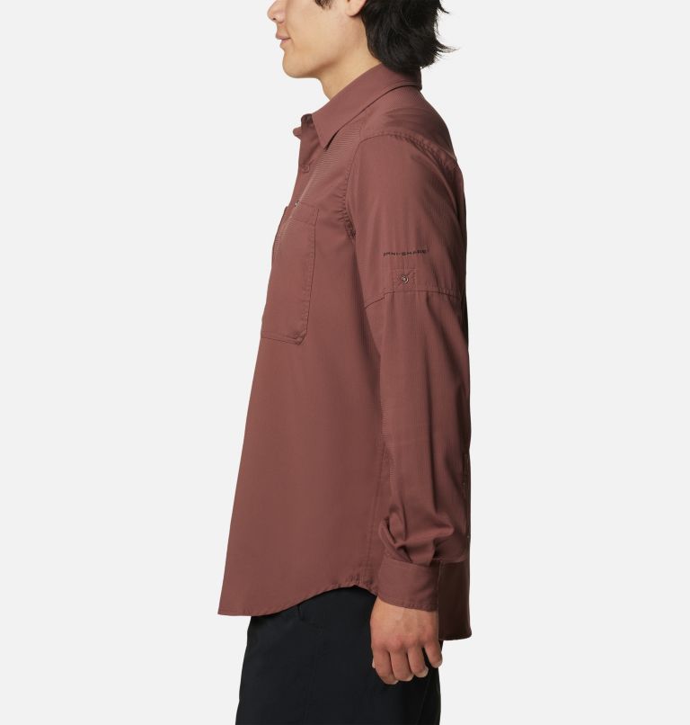 Men's Silver Ridge Utility Lite Long Sleeve Shirt, Color: Light Raisin, image 3