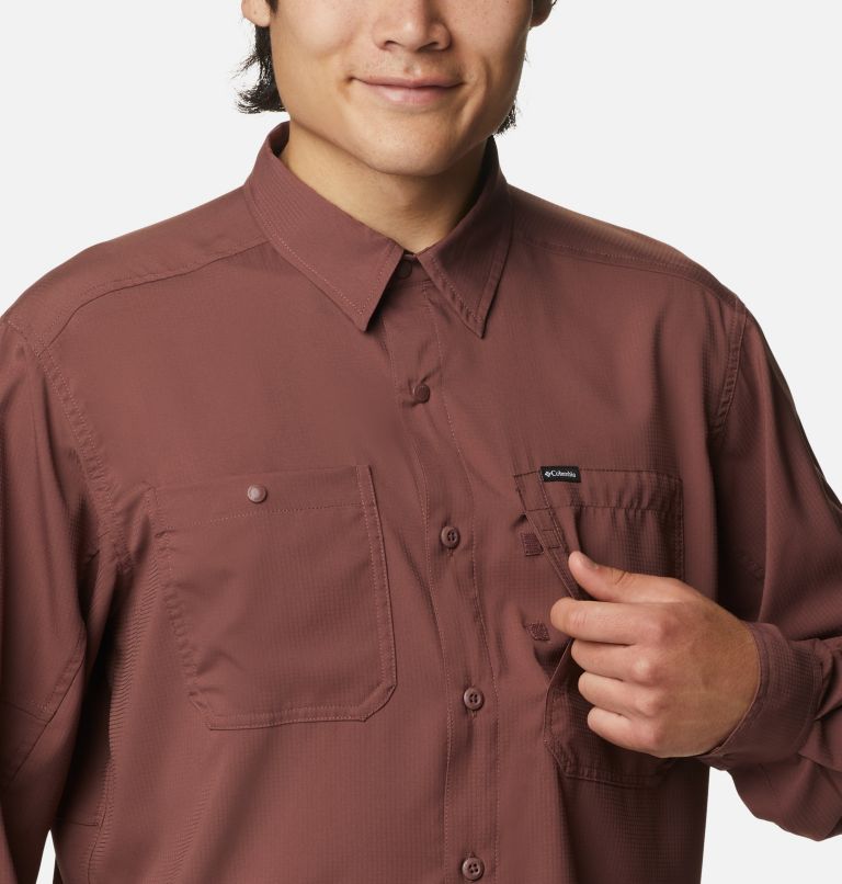 Men's Silver Ridge Utility Lite Long Sleeve Shirt, Color: Light Raisin, image 6