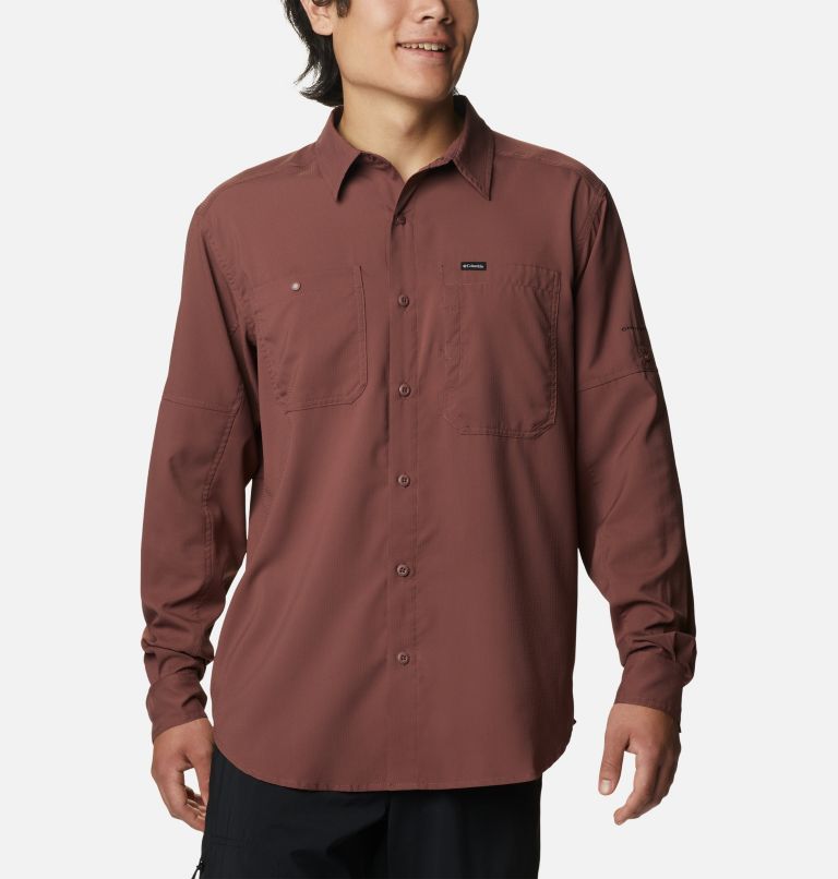 Men's Silver Ridge Utility Lite Long Sleeve Shirt, Color: Light Raisin, image 1