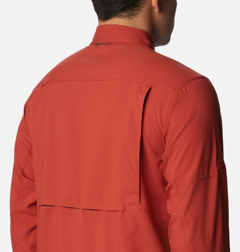 Men's Silver Ridge Utility Lite Long Sleeve Shirt, Color: Warp Red, image 5