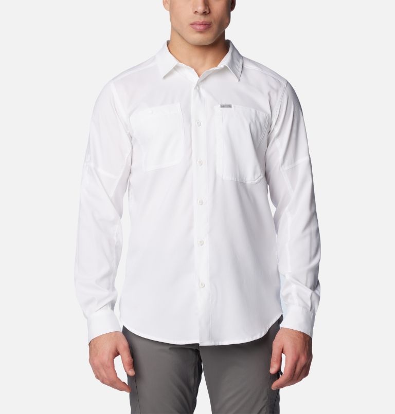 Mens white button down collar clearance shirts