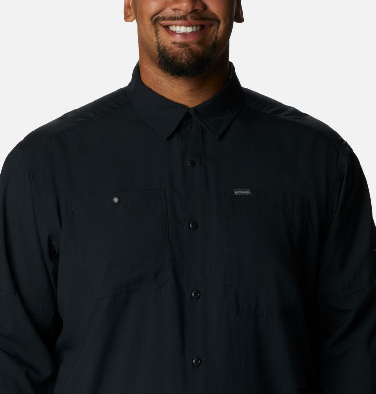 Thumbnail: Men's Silver Ridge Utility Lite Long Sleeve Shirt - Big , Color: Black, image 4