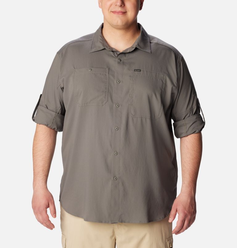 Men's Silver Ridge Utility Lite Long Sleeve Shirt - Big , Color: City Grey, image 7