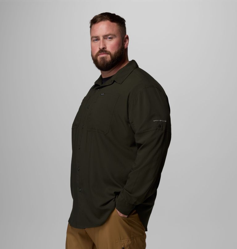 Men's Silver Ridge Utility Lite Long Sleeve Shirt - Big, Color: Greenscape, image 4