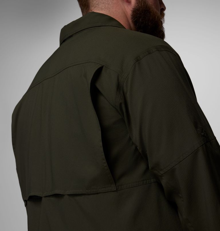 Men's Silver Ridge Utility Lite Long Sleeve Shirt - Big, Color: Greenscape, image 9