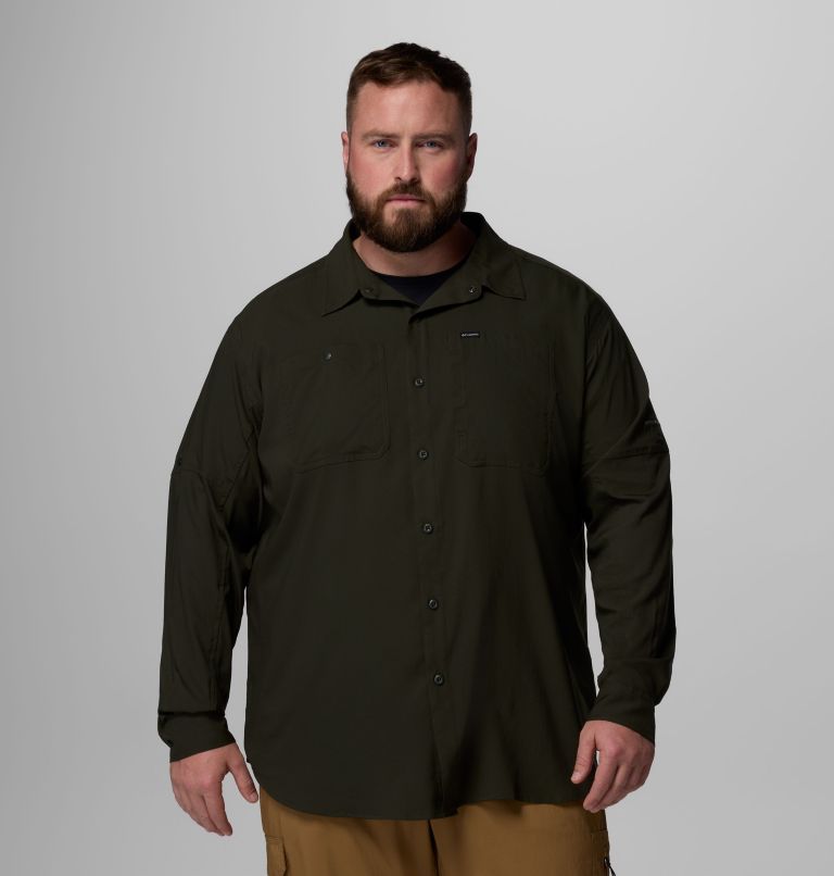 Men's Silver Ridge Utility Lite Long Sleeve Shirt - Big, Color: Greenscape, image 1