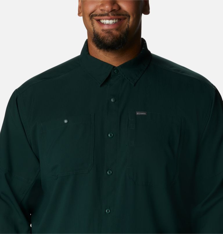 Men's Silver Ridge Utility Lite Long Sleeve Shirt - Big, Color: Spruce, image 4