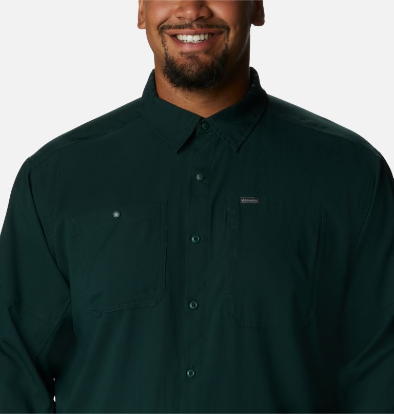 Thumbnail: Men's Silver Ridge Utility Lite Long Sleeve Shirt - Big , Color: Spruce, image 4