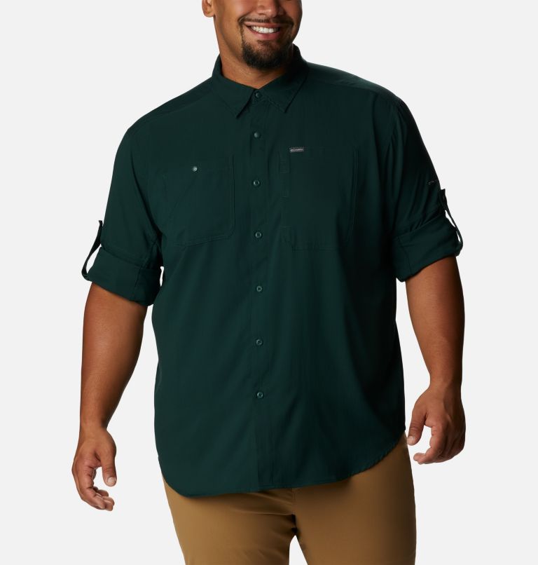 Thumbnail: Men's Silver Ridge Utility Lite Long Sleeve Shirt - Big , Color: Spruce, image 6