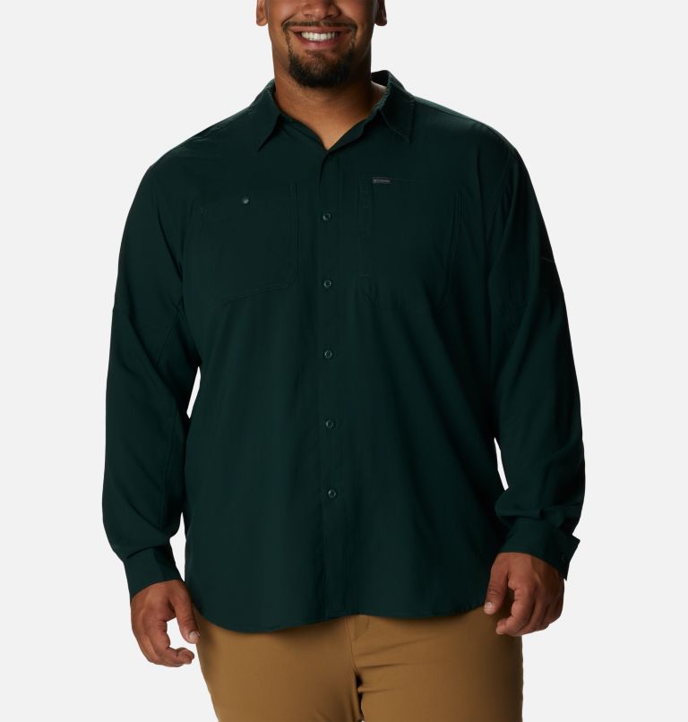 Men's Silver Ridge Utility Lite Long Sleeve Shirt - Big, Color: Spruce, image 1
