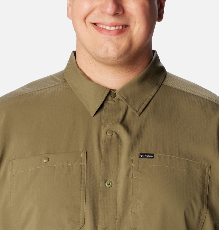 Men's Silver Ridge Utility Lite Long Sleeve Shirt - Big, Color: Stone Green, image 4