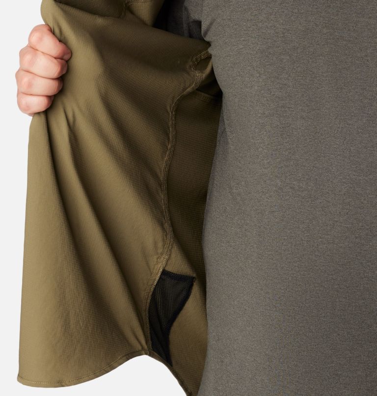 Men's Silver Ridge Utility Lite Long Sleeve Shirt - Big, Color: Stone Green, image 5
