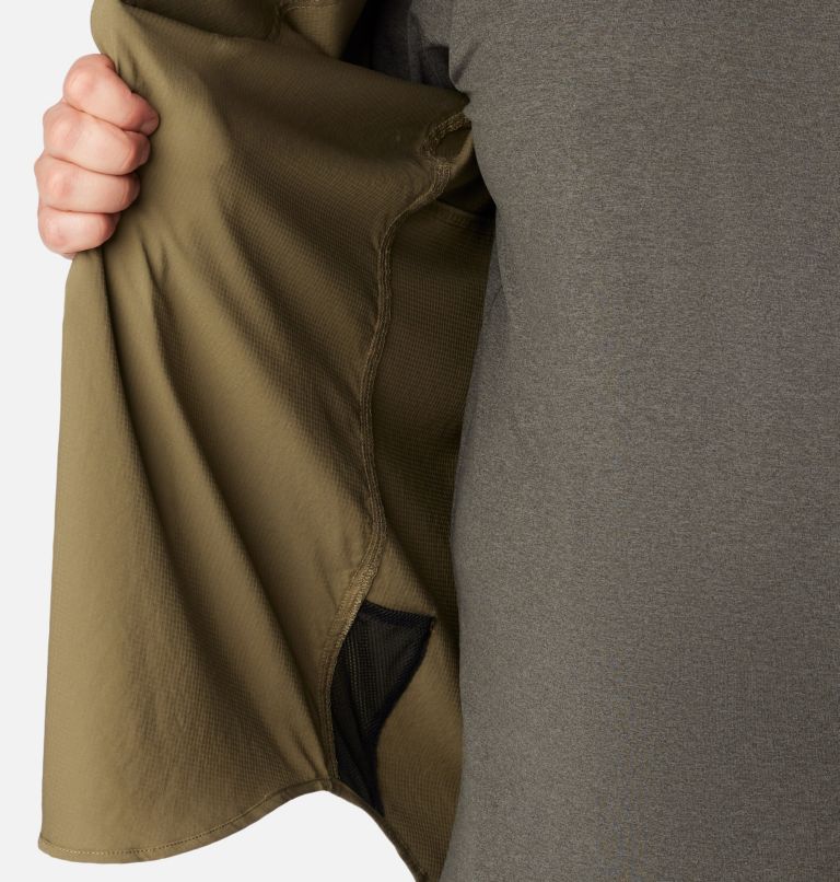 Thumbnail: Men's Silver Ridge Utility Lite Long Sleeve Shirt - Big , Color: Stone Green, image 5