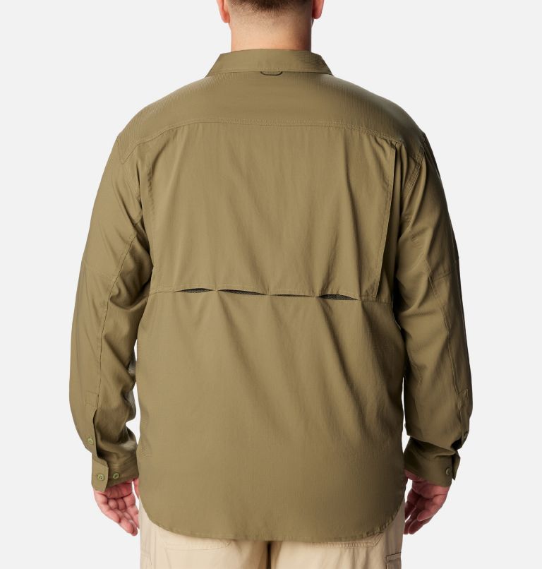 Men's Silver Ridge Utility Lite Long Sleeve Shirt - Big, Color: Stone Green, image 2