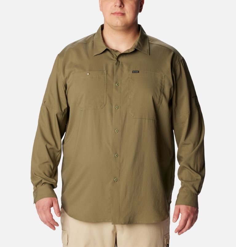 Men's Silver Ridge Utility Lite Long Sleeve Shirt - Big , Color: Stone Green, image 1