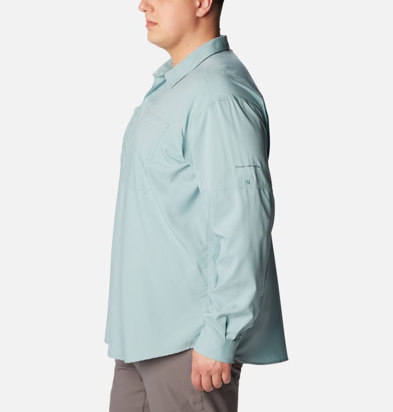 Men's Silver Ridge Utility Lite Long Sleeve Shirt - Big , Color: Stone Blue, image 3