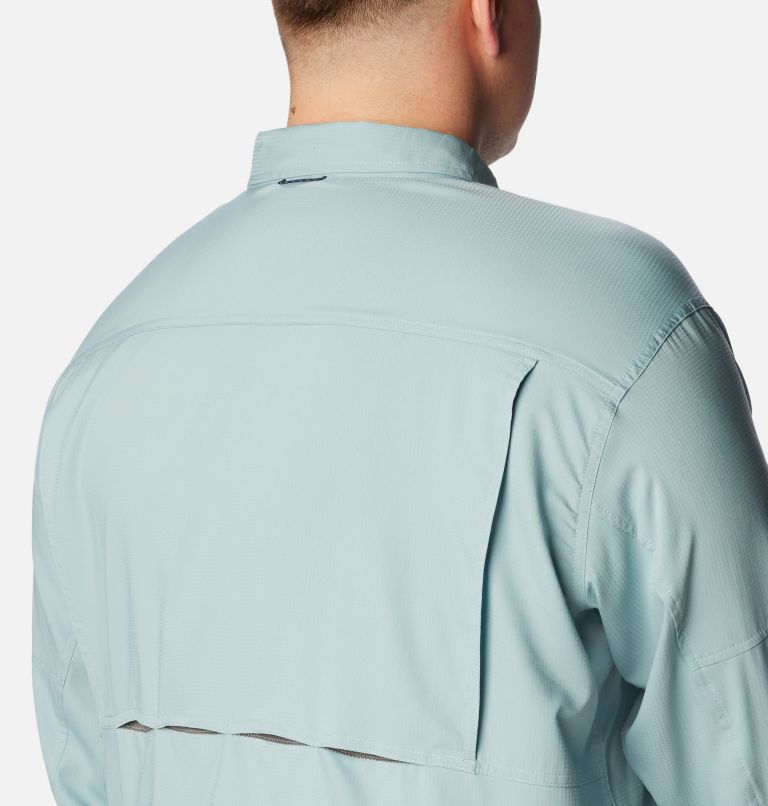 Thumbnail: Men's Silver Ridge Utility Lite Long Sleeve Shirt - Big , Color: Stone Blue, image 6