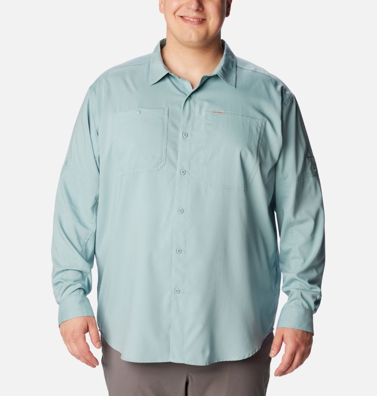Thumbnail: Men's Silver Ridge Utility Lite Long Sleeve Shirt - Big , Color: Stone Blue, image 1