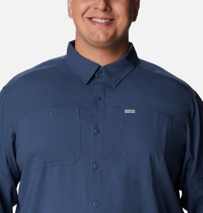 Men's Silver Ridge Utility Lite Long Sleeve Shirt - Big, Color: Dark Mountain, image 4