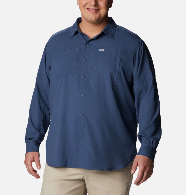 Men's Silver Ridge Utility Lite Long Sleeve Shirt - Big, Color: Dark Mountain, image 1