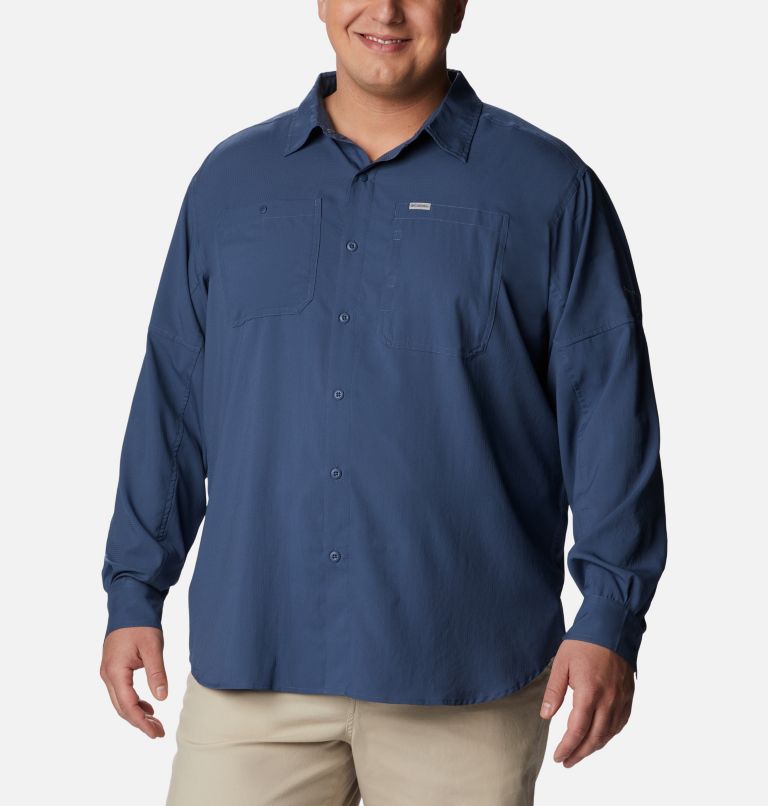 Thumbnail: Men's Silver Ridge Utility Lite Long Sleeve Shirt - Big , Color: Dark Mountain, image 1
