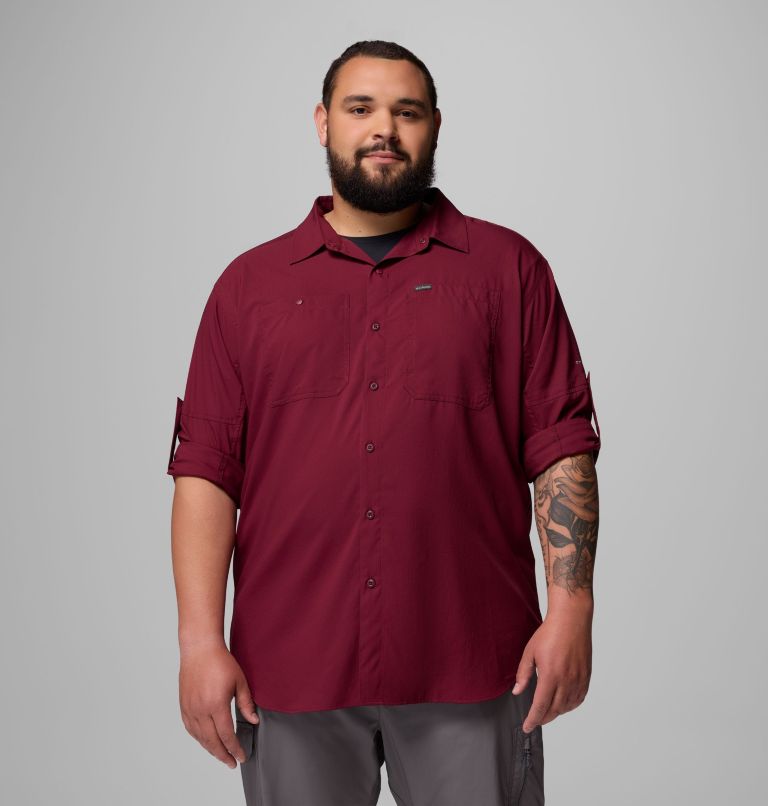 Men's Silver Ridge Utility Lite Long Sleeve Shirt - Big, Color: Rich Wine, image 5