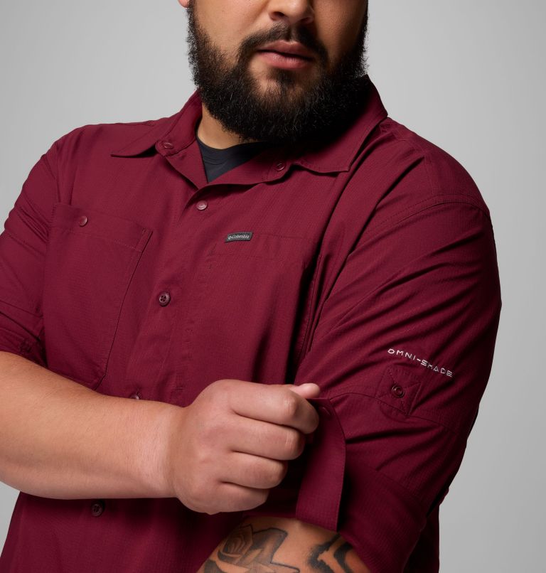 Men's Silver Ridge Utility Lite Long Sleeve Shirt - Big, Color: Rich Wine, image 6