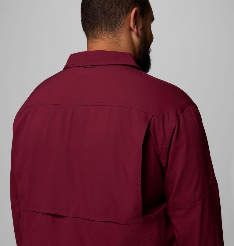 Men's Silver Ridge Utility Lite Long Sleeve Shirt - Big, Color: Rich Wine, image 9