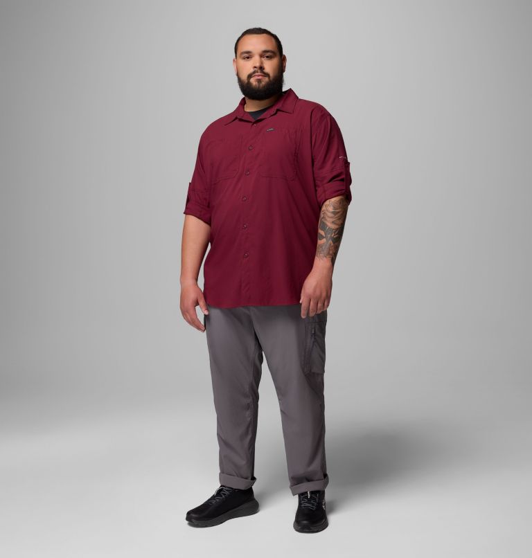 Men's Silver Ridge Utility Lite Long Sleeve Shirt - Big, Color: Rich Wine, image 2