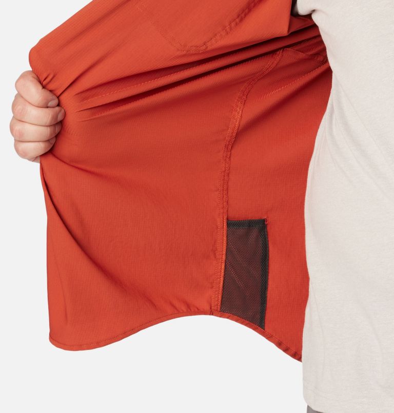 Thumbnail: Men's Silver Ridge Utility Lite Long Sleeve Shirt - Big , Color: Warp Red, image 5