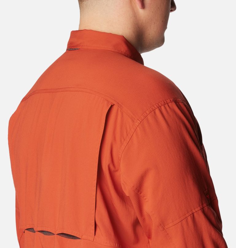 Thumbnail: Men's Silver Ridge Utility Lite Long Sleeve Shirt - Big , Color: Warp Red, image 6